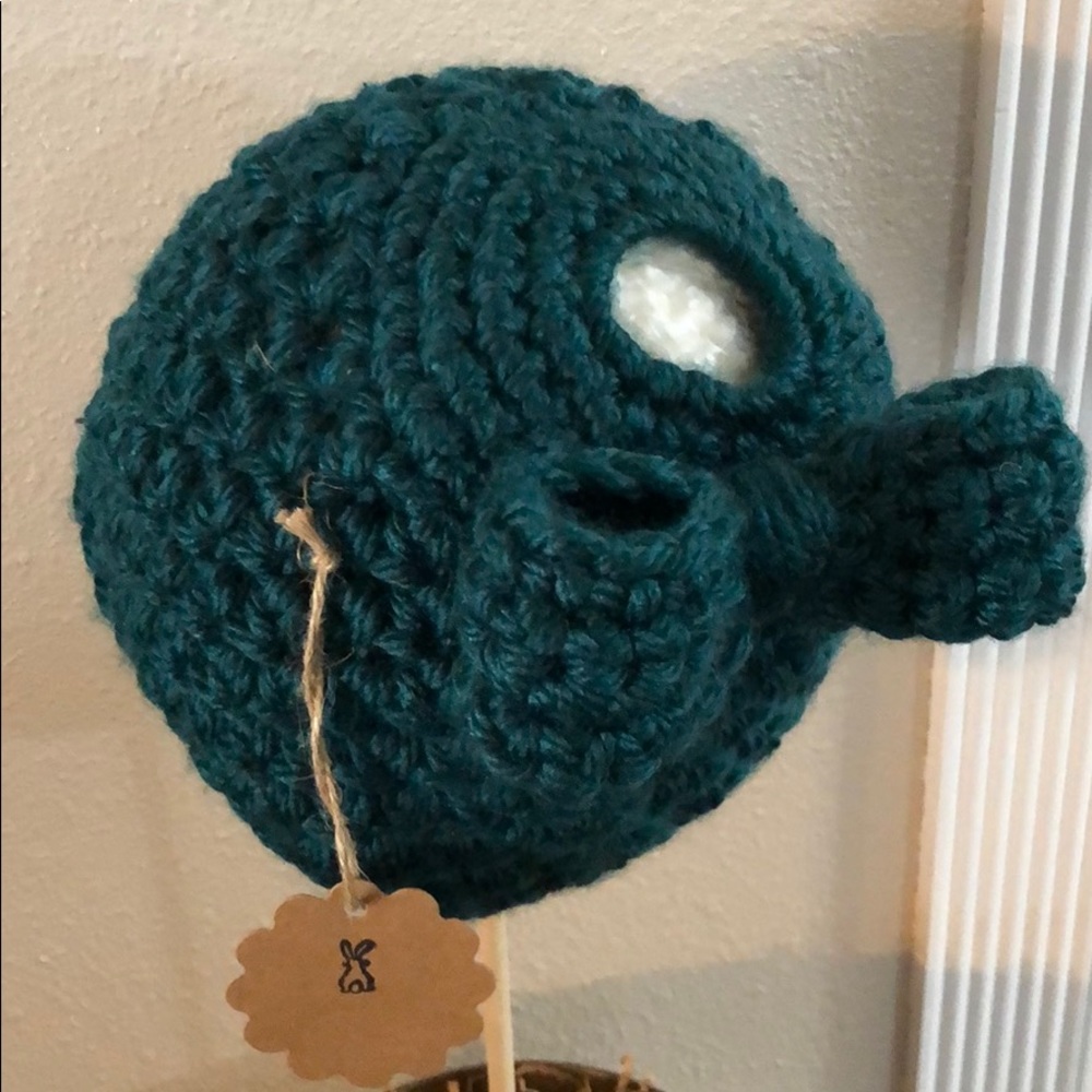 Brand New Jade Color Messy Bun Hat w/Bow